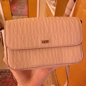 DNKY Veronica Blush Pink Logo Wallet With Chain. Was $148. Selling For $55